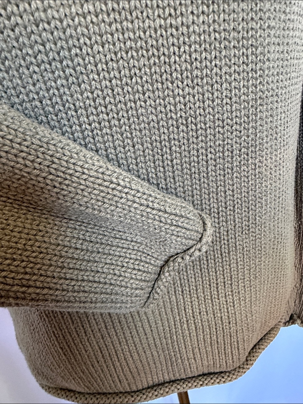 J. Crew Rollneck Pullover Sweater Sz S Frosty Olive Preppy Classic 90s Nautical - Picture 4 of 9